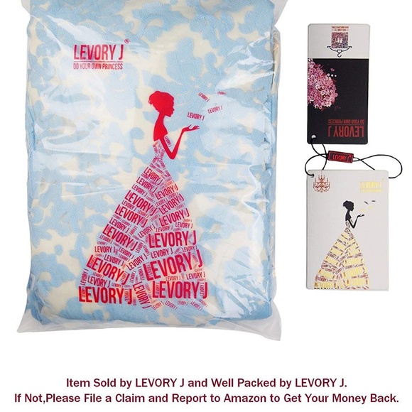 Blue Vintage Floral Lace Contrast With Bow - Picture 5 of 6